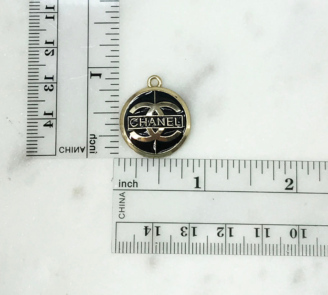Black or White Button Style Charms