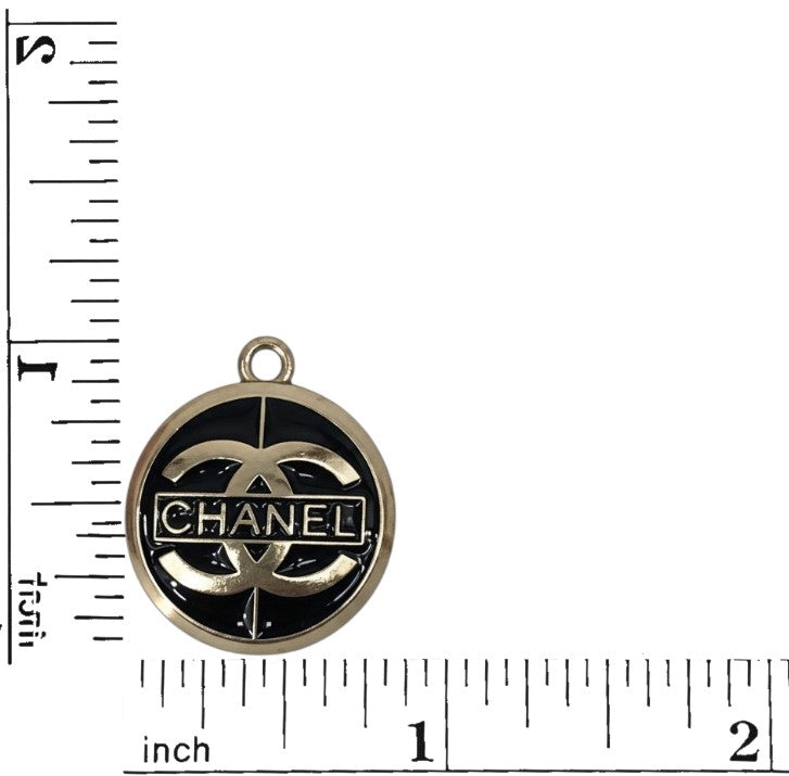 Black or White Button Style Charms