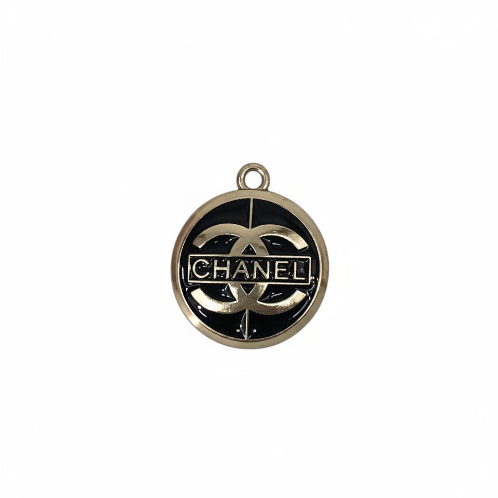 Black or White Button Style Charms