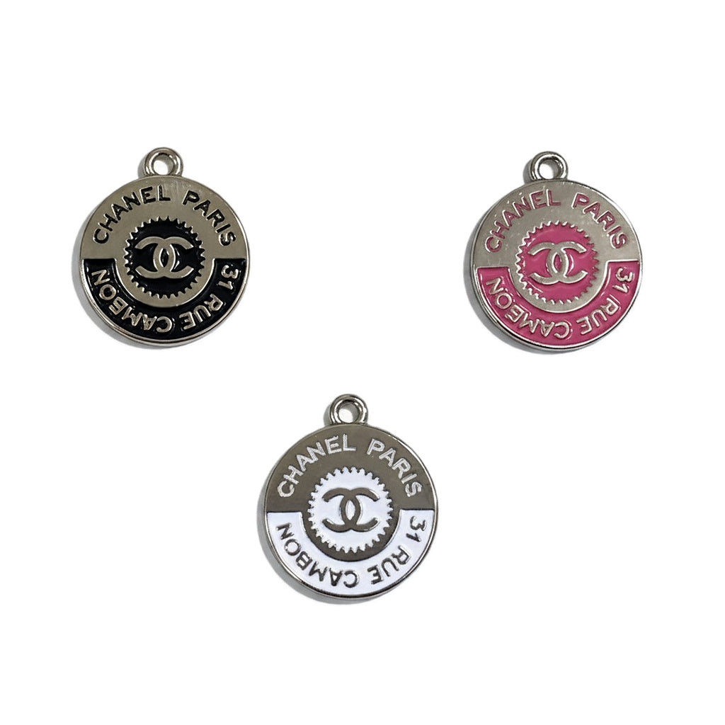 Flat Button Style Charms