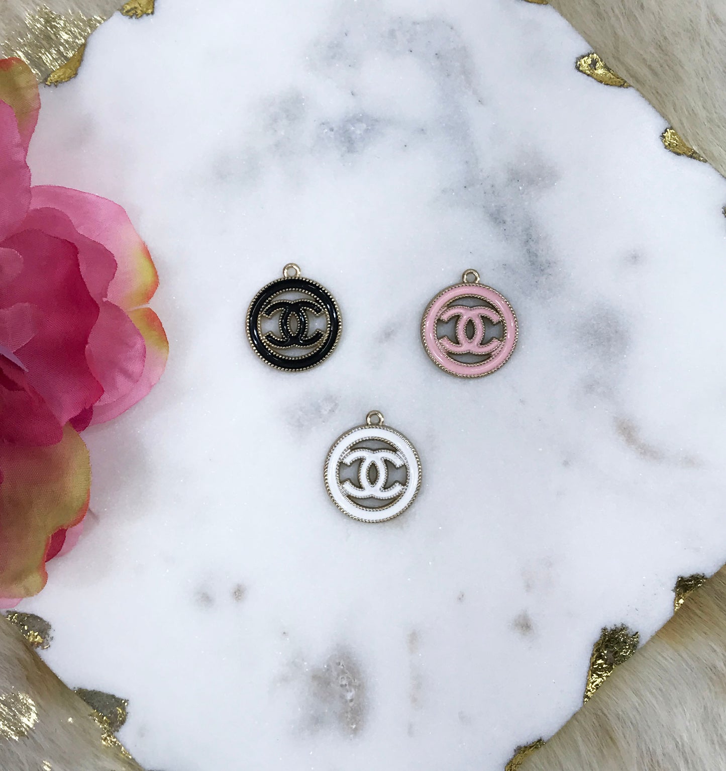 1" Flat Open Cut Charms
