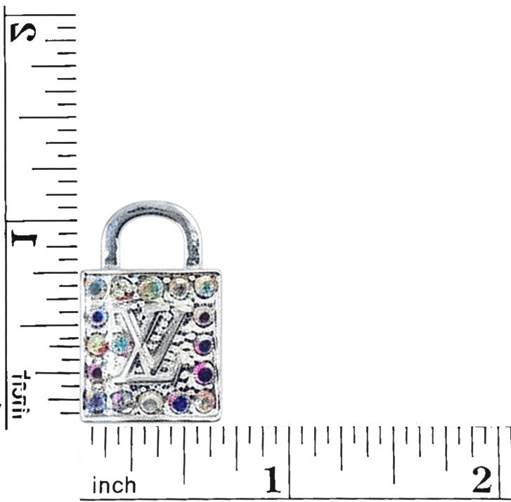 Rhinestone Lock Charms
