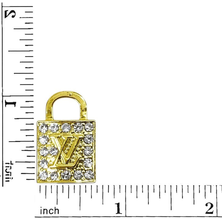Rhinestone Lock Charms