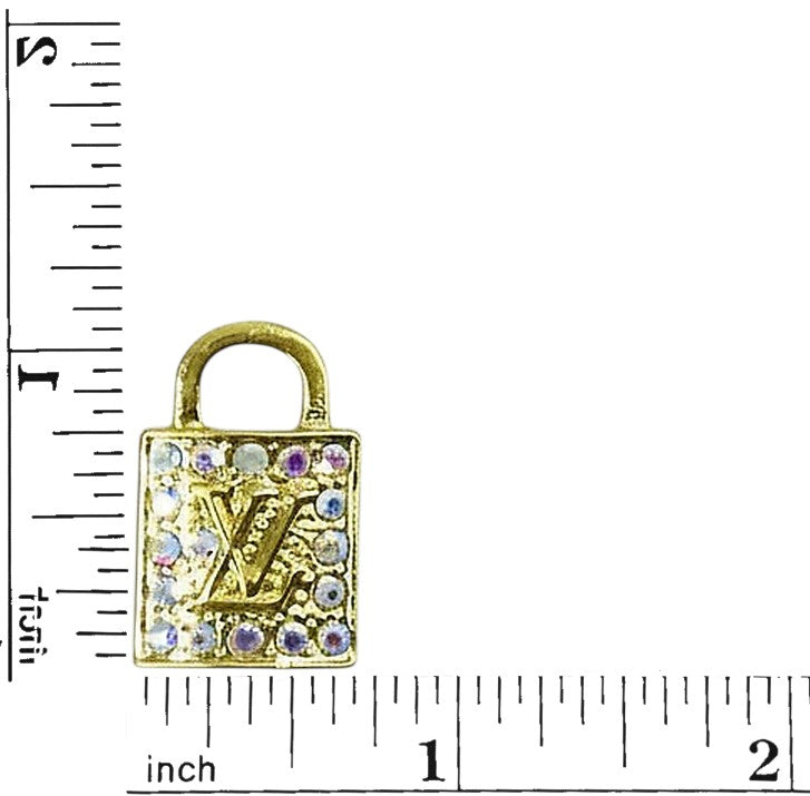 Rhinestone Lock Charms