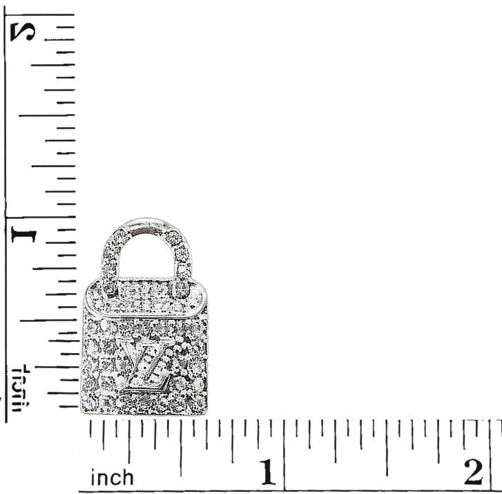 Rhinestone Lock Charms