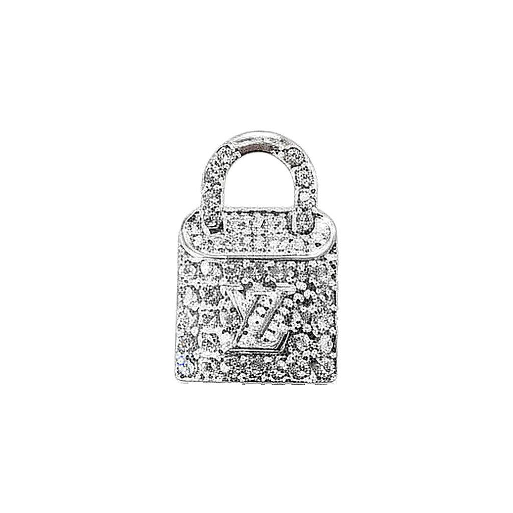 Rhinestone Lock Charms