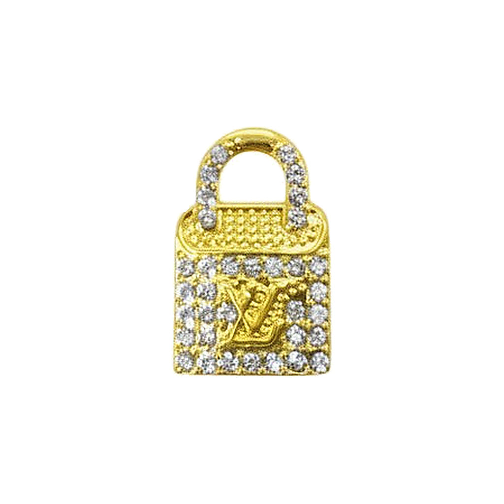 Rhinestone Lock Charms