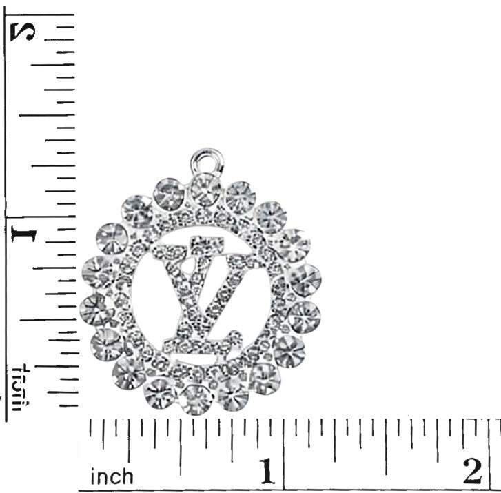 Silver Tone Rhinestone Charms