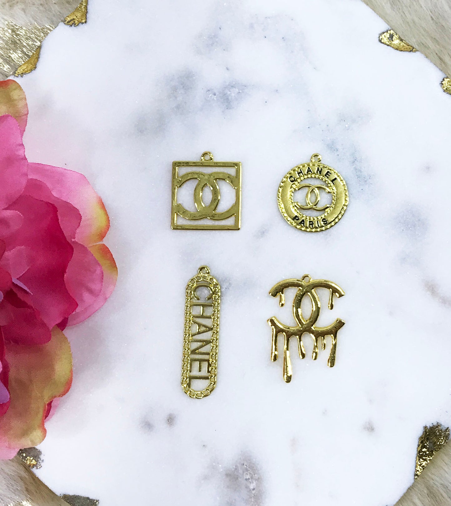 Gold Tone "Classy" Charms