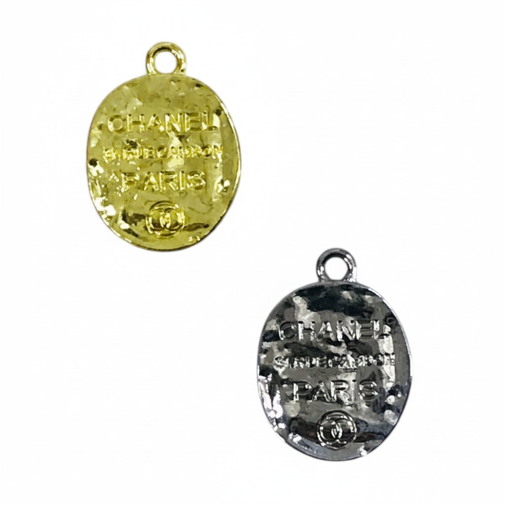 Hammered Engraved Double-Sided Coin Charms