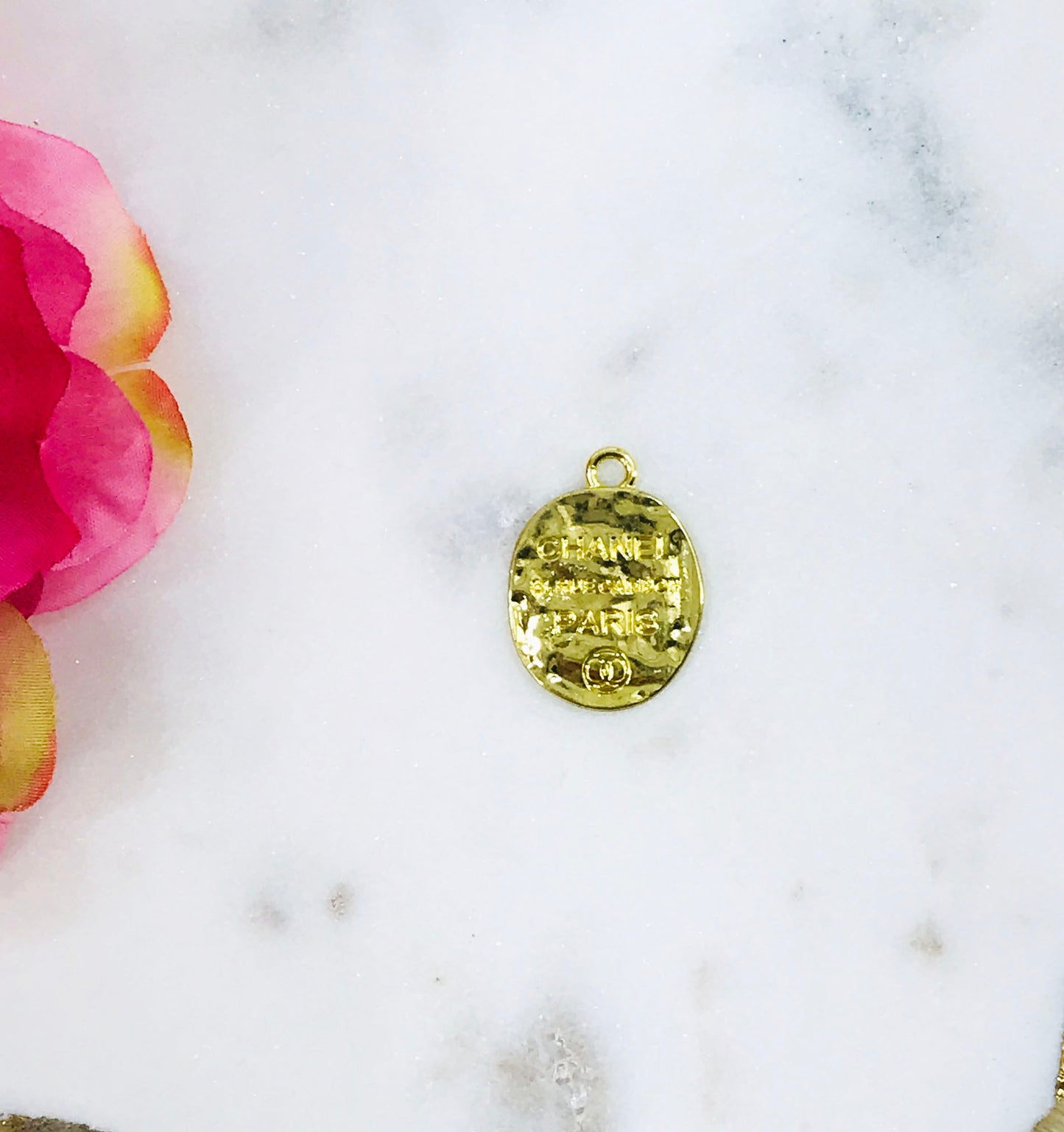 Hammered Engraved Double-Sided Coin Charms