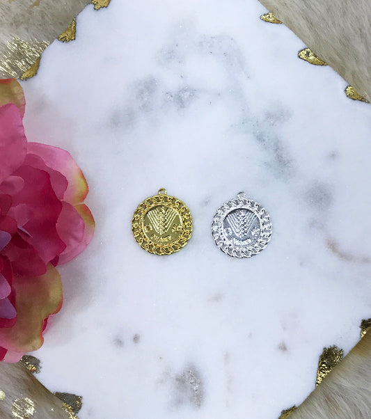 1.25" Round Metal Charms