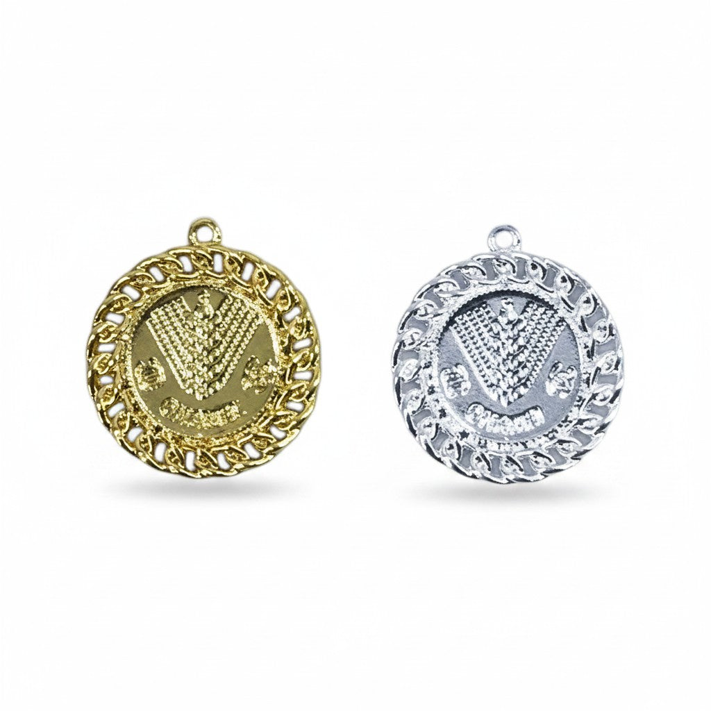 1.25" Round Metal Charms
