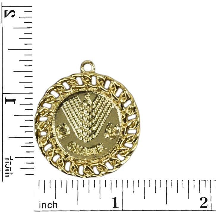 1.25" Round Metal Charms