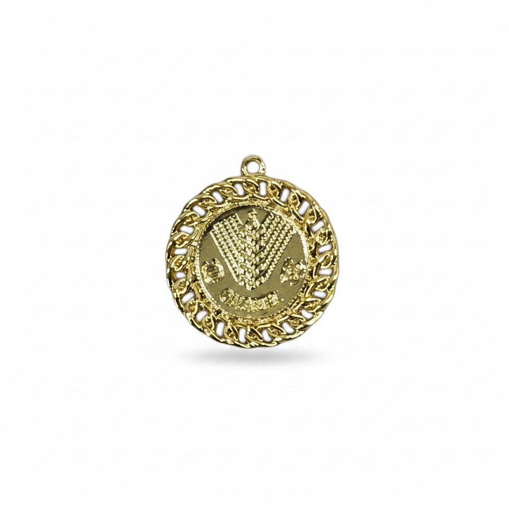 1.25" Round Metal Charms