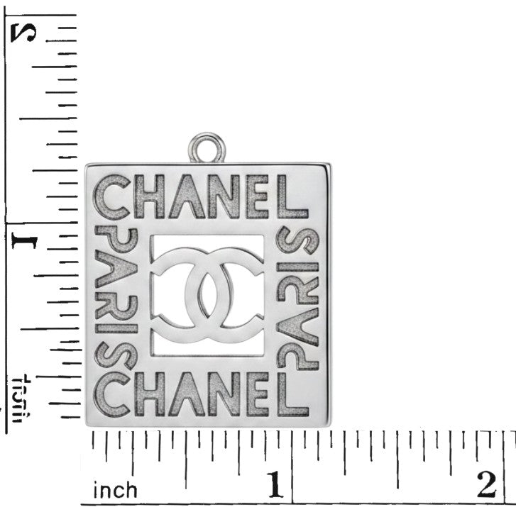 Large Square Metal Charm