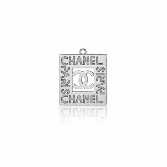 Large Square Metal Charm