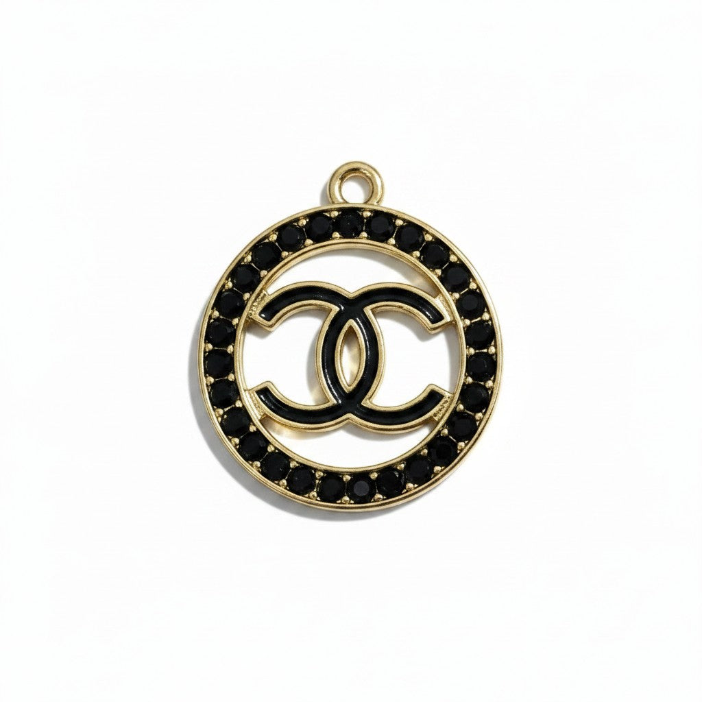 Round "Classy" Rhinestone Charms