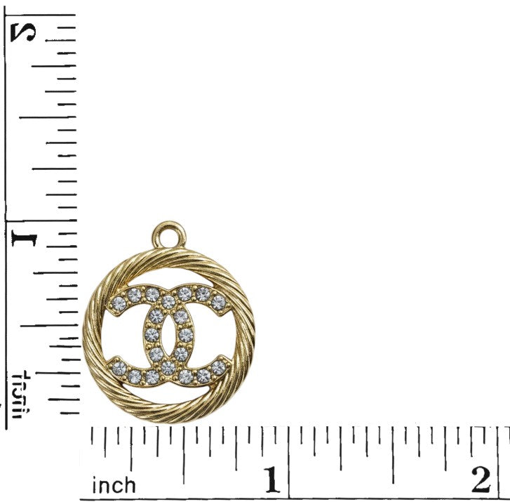 Round "Classy" Rhinestone Charms