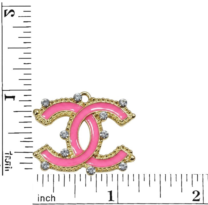 Large Colored Enamel & Rhinestone Charms