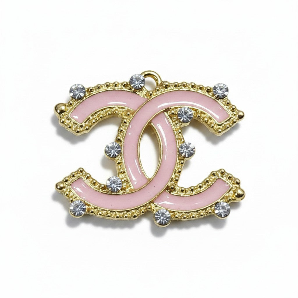 Large Colored Enamel & Rhinestone Charms
