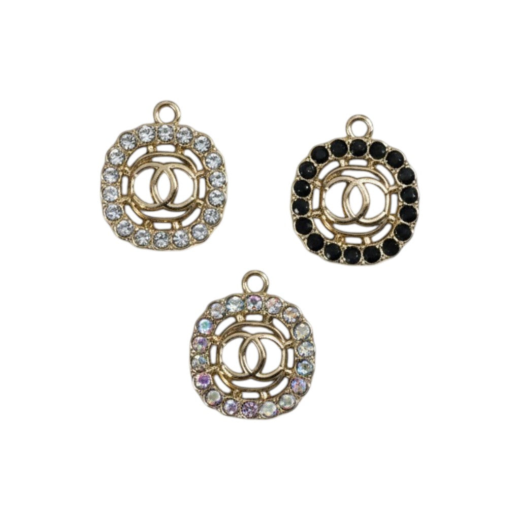 Small Square Rhinestone Charms