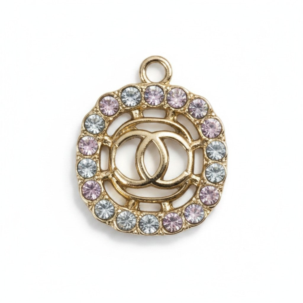 Small Square Rhinestone Charms