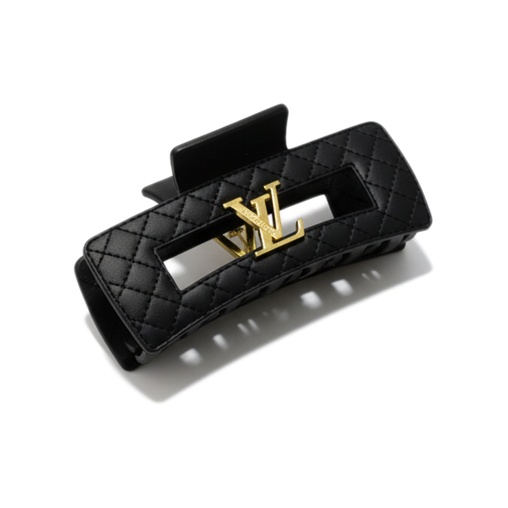 LV Leather Hair Clips