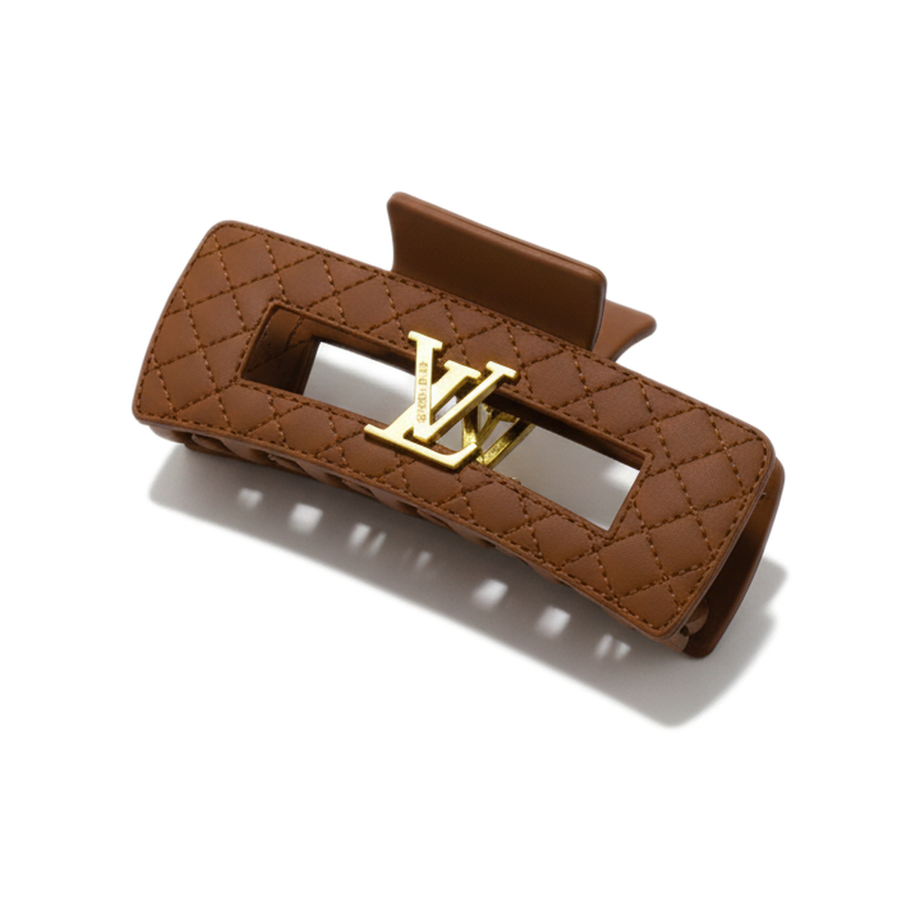 LV Leather Hair Clips