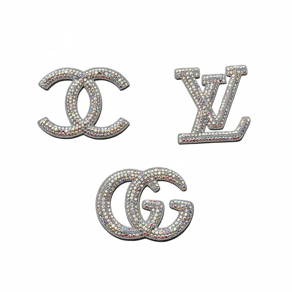 Clear AB Bling Emblems