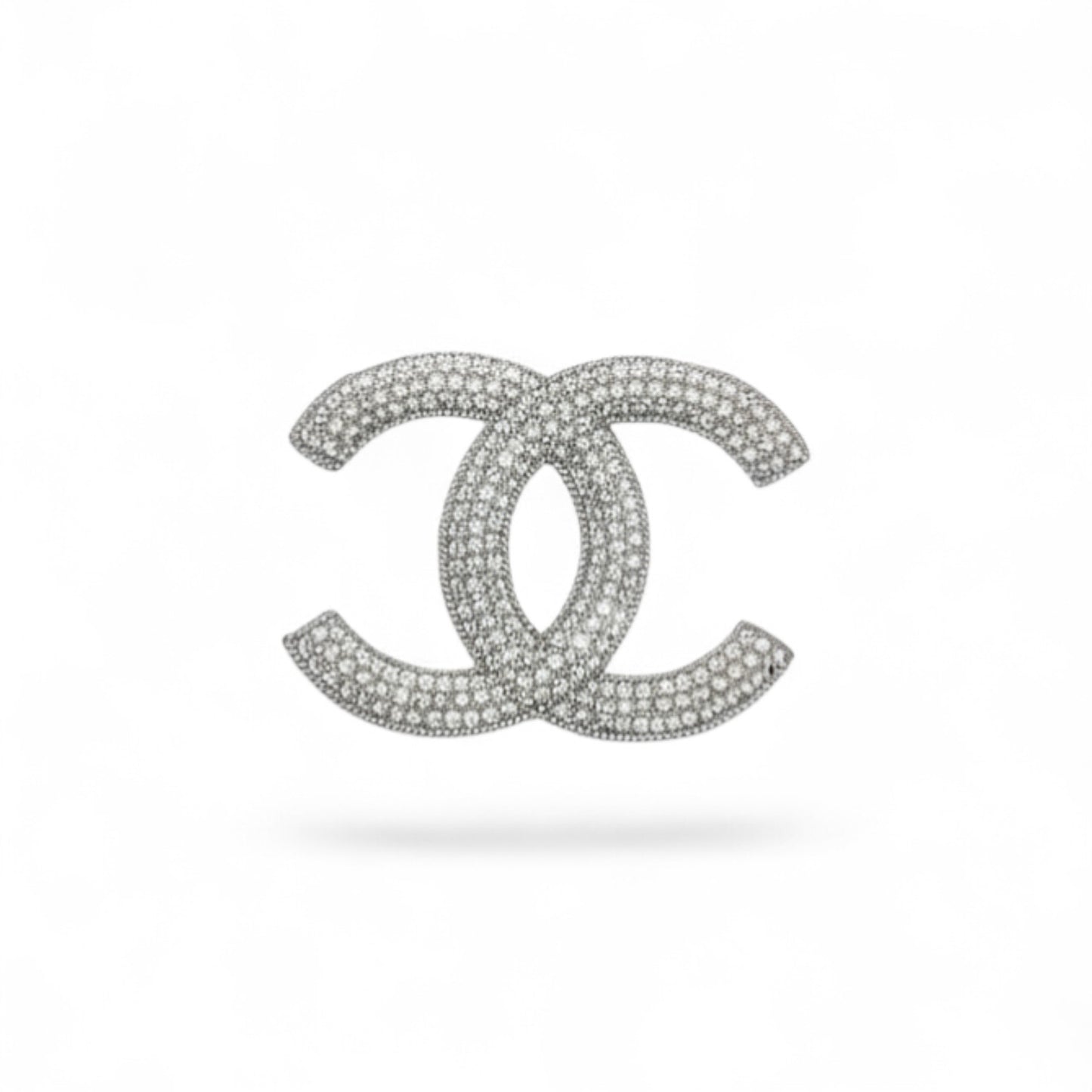 Silver & Clear Rhinestone Bling Emblems