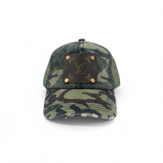 Camo Bracketed Patch Trucker Hat