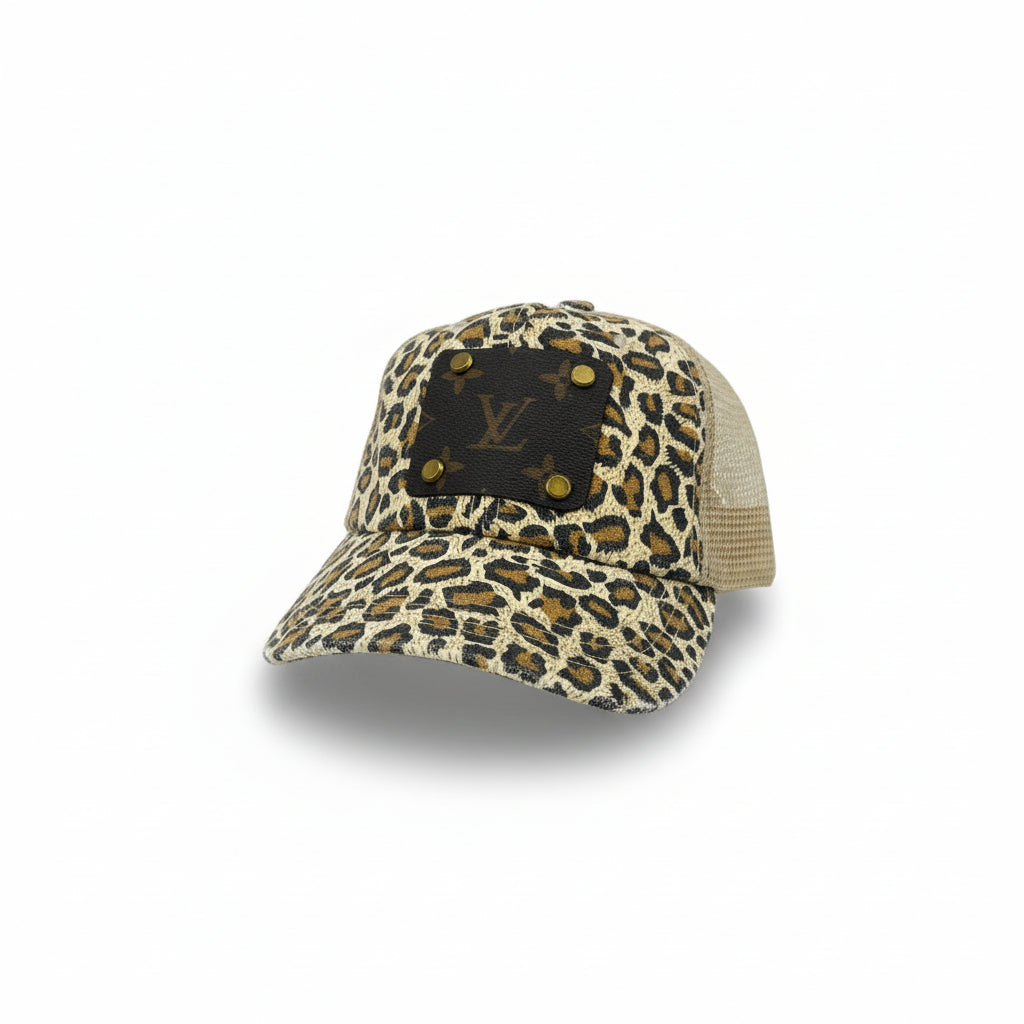 Leopard Bracketed Patch Trucker Hat