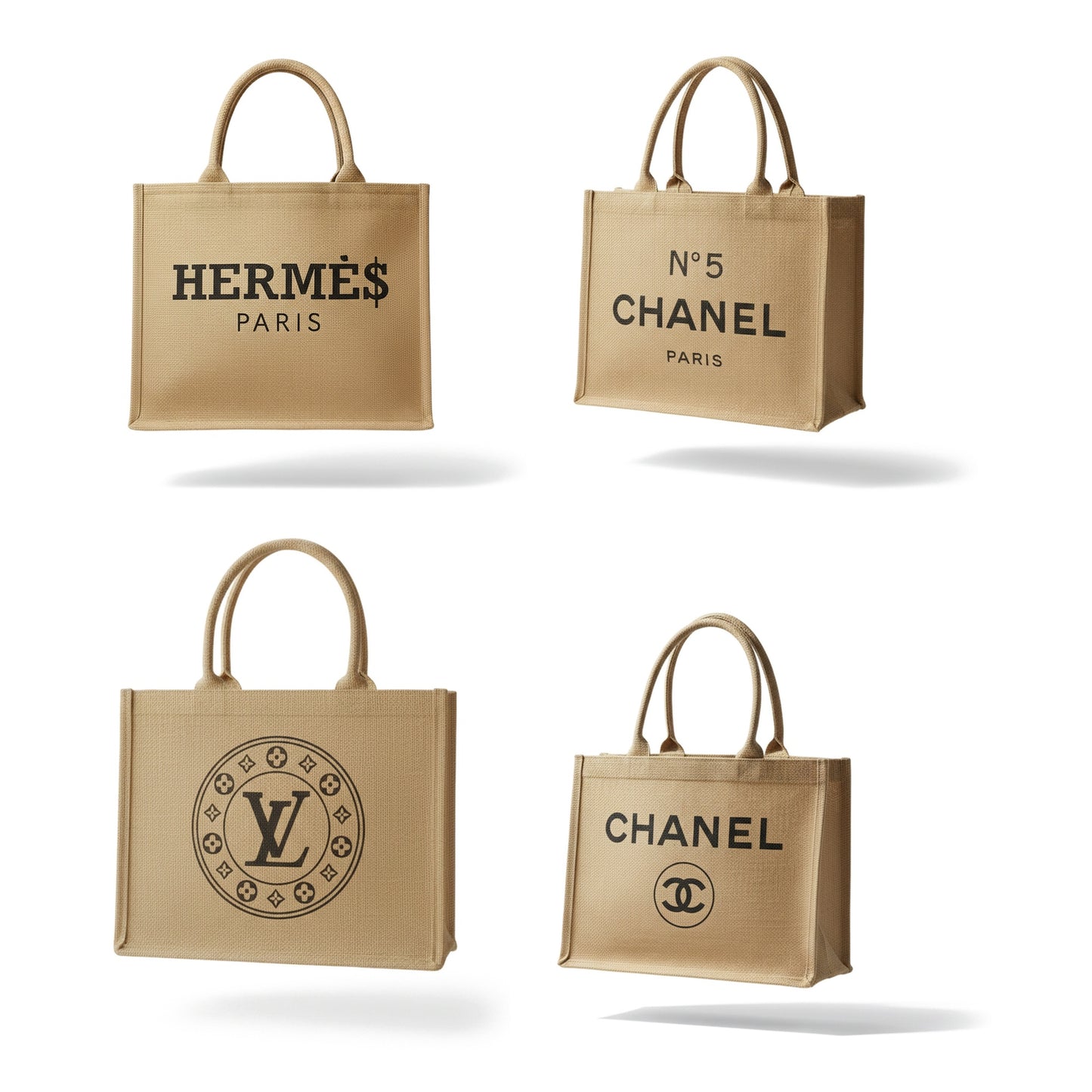 Boutique Burlap Tote