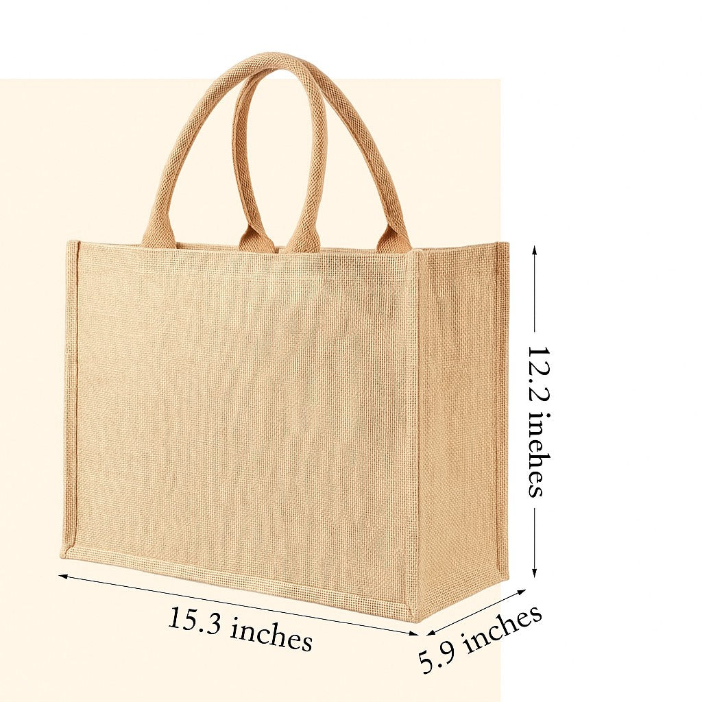 Boutique Burlap Tote