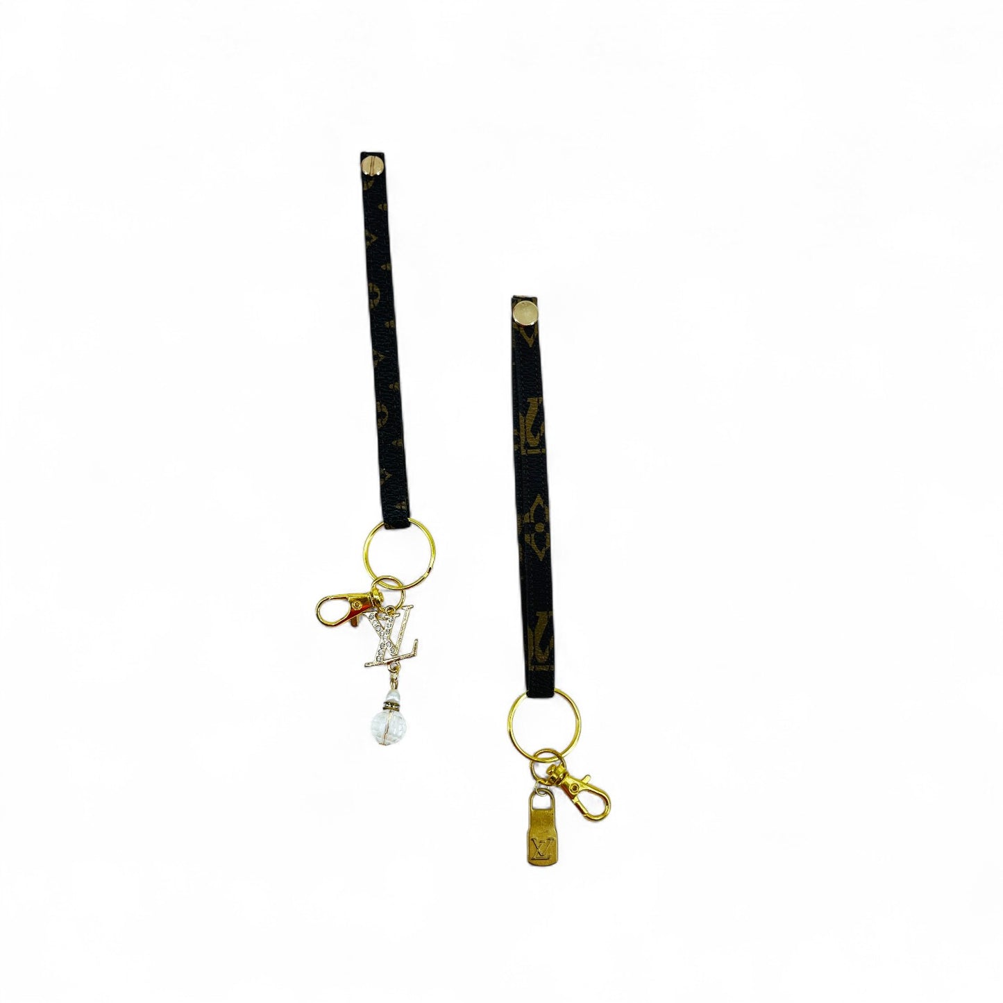 LV Charm Wristlet Keychain