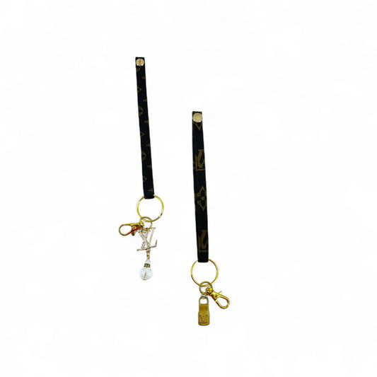 LV Charm Wristlet Keychain