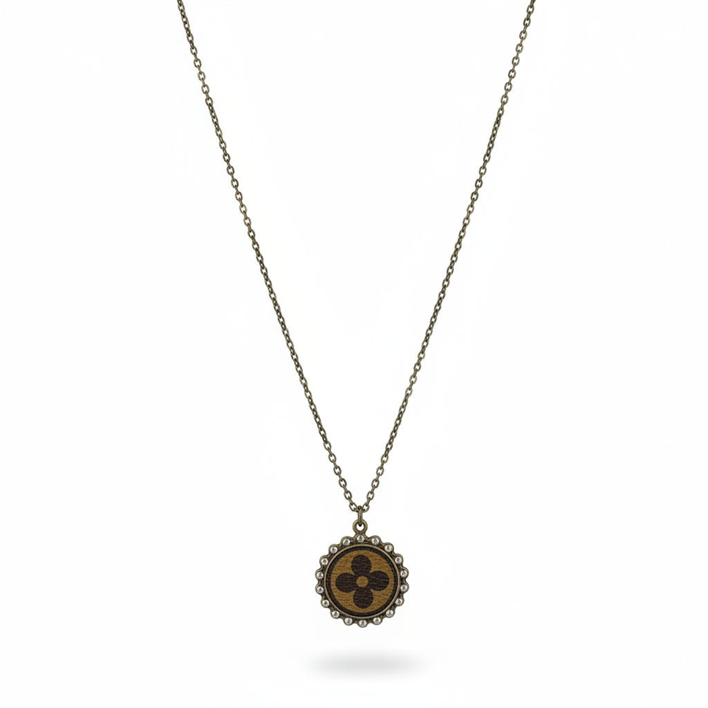 Golden Bloom Halo Necklace