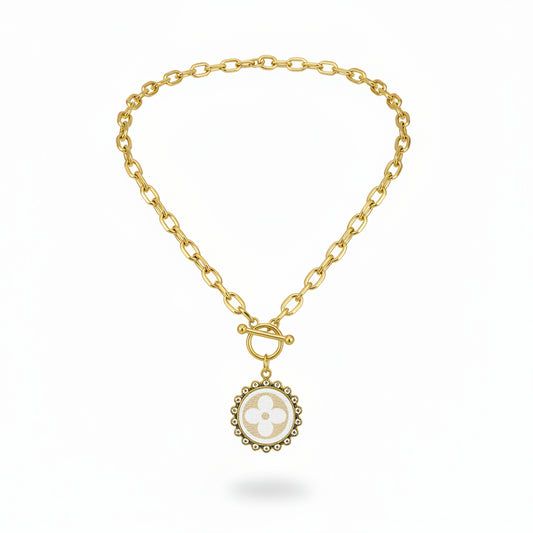 Ivory Bloom Toggle Necklace