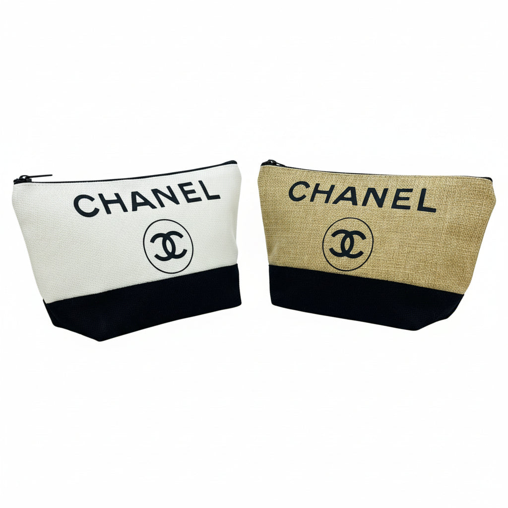 Burlap Cosmetic Bags
