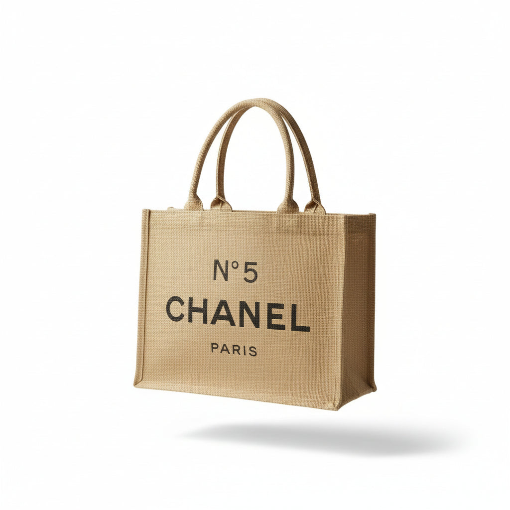 Boutique Burlap Tote