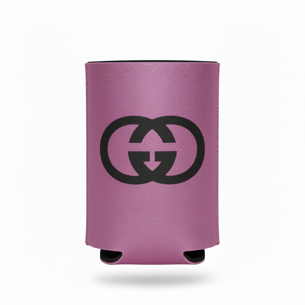 Pink Koozies with Front and Back Design