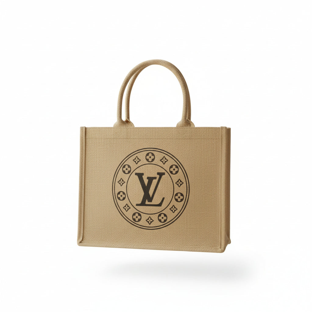 Boutique Burlap Tote