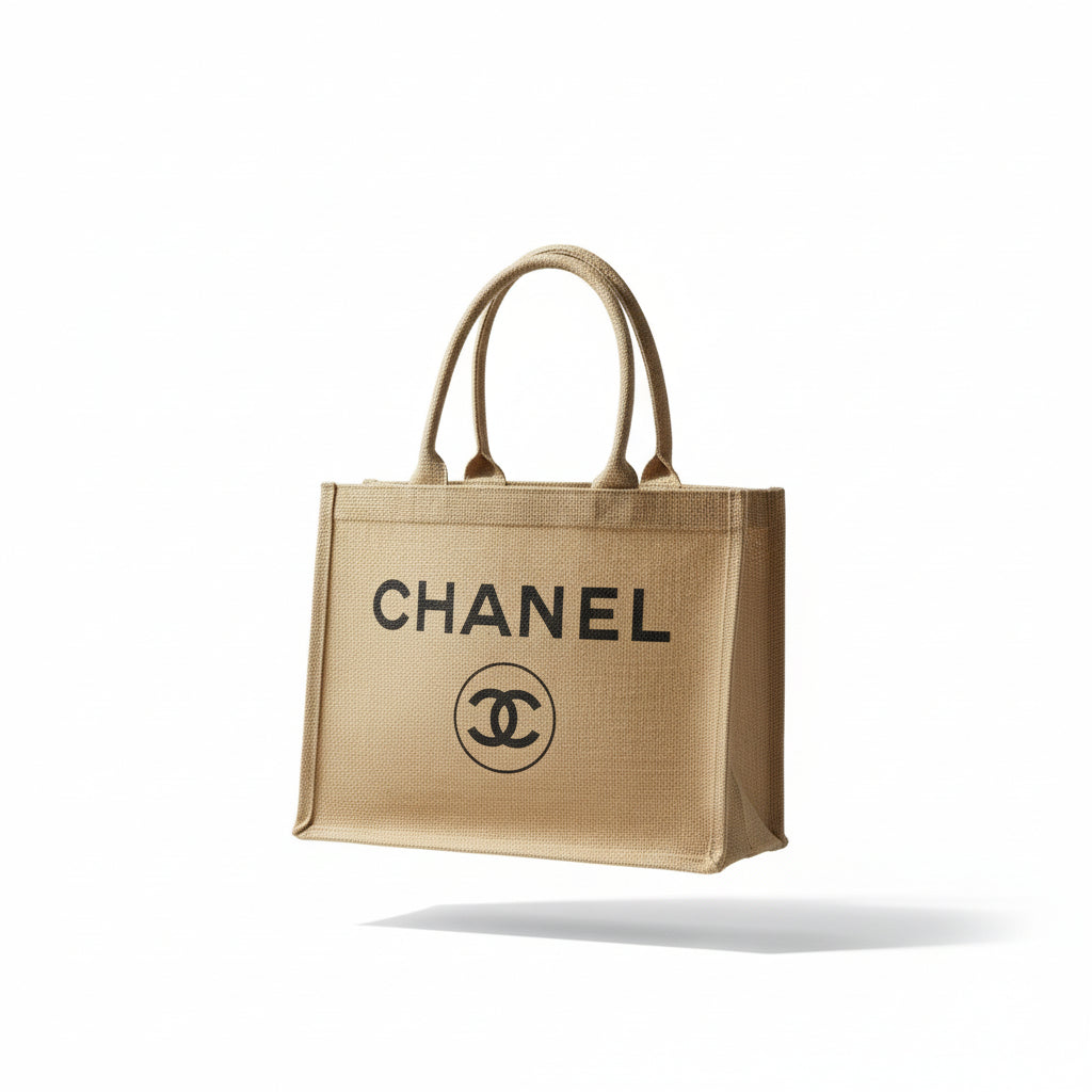 Boutique Burlap Tote