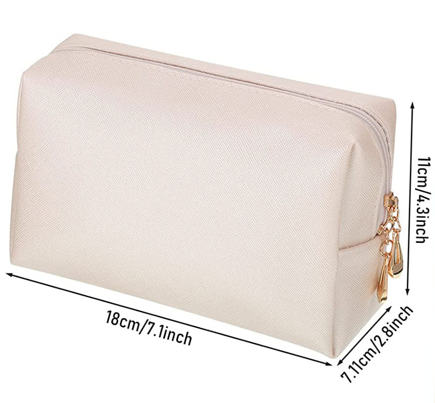 White Rhinestone Cosmetic Bags