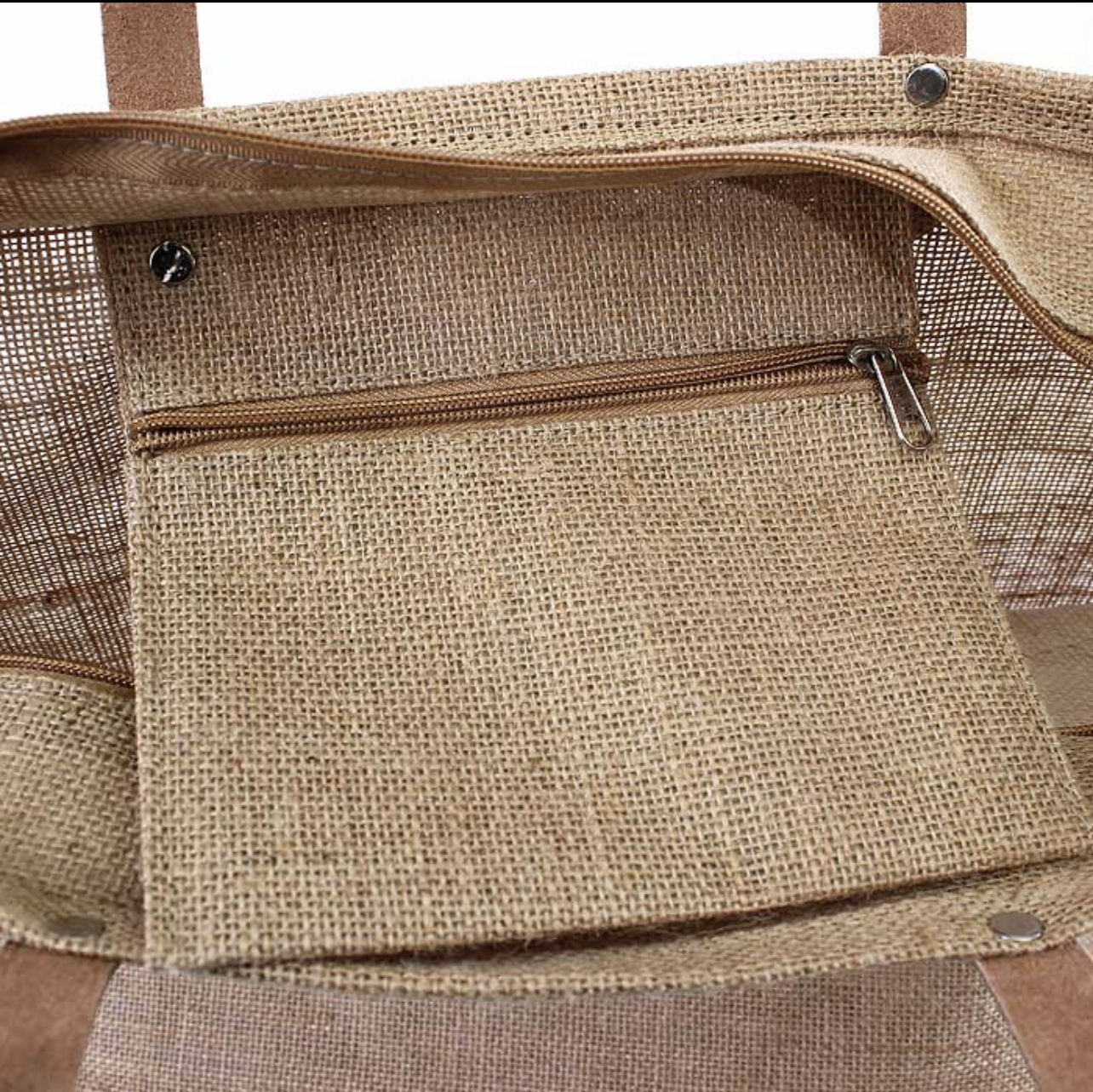 Rhinestone Burlap Tote Bags